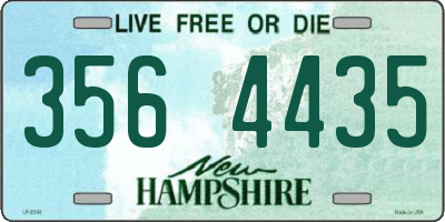 NH license plate 3564435