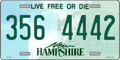 NH license plate 3564442