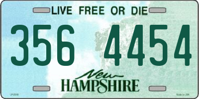 NH license plate 3564454