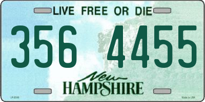 NH license plate 3564455
