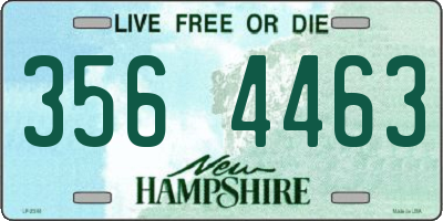 NH license plate 3564463