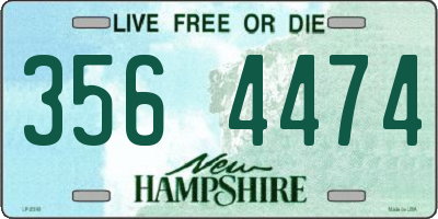 NH license plate 3564474