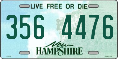 NH license plate 3564476