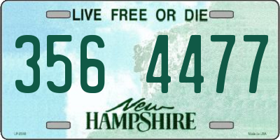 NH license plate 3564477