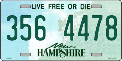 NH license plate 3564478