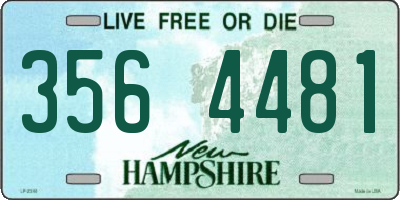 NH license plate 3564481