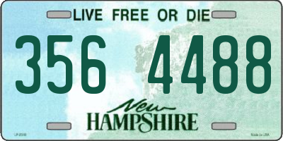 NH license plate 3564488