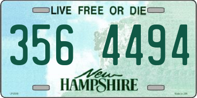 NH license plate 3564494