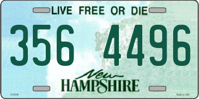 NH license plate 3564496