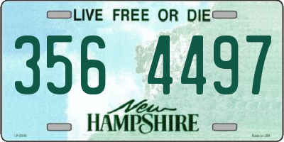NH license plate 3564497