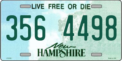 NH license plate 3564498