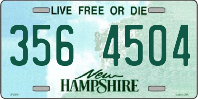 NH license plate 3564504