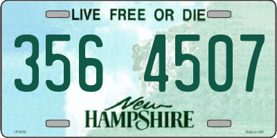 NH license plate 3564507