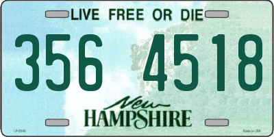 NH license plate 3564518