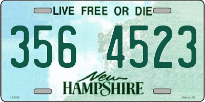 NH license plate 3564523