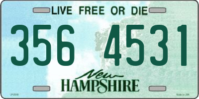NH license plate 3564531