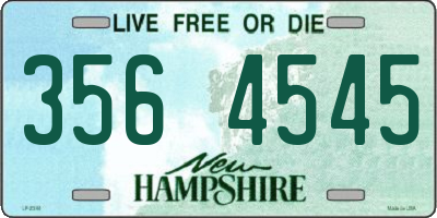 NH license plate 3564545