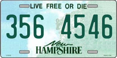 NH license plate 3564546