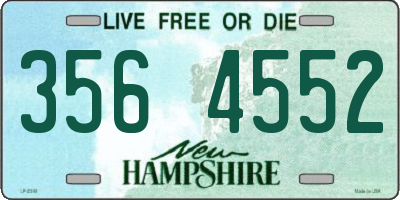 NH license plate 3564552