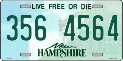 NH license plate 3564564