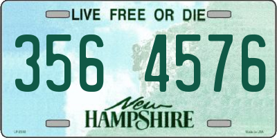 NH license plate 3564576
