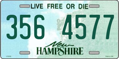 NH license plate 3564577