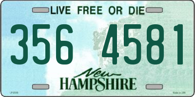 NH license plate 3564581