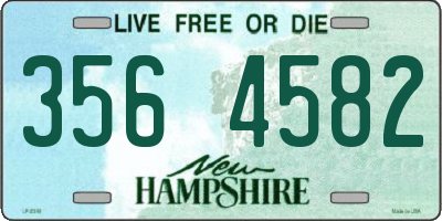 NH license plate 3564582