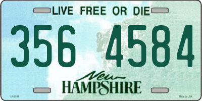 NH license plate 3564584