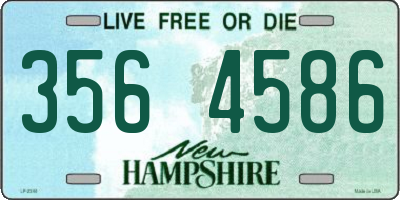 NH license plate 3564586