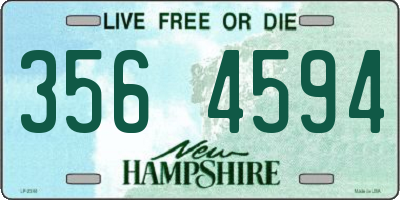 NH license plate 3564594