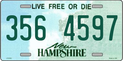 NH license plate 3564597