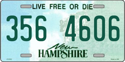NH license plate 3564606