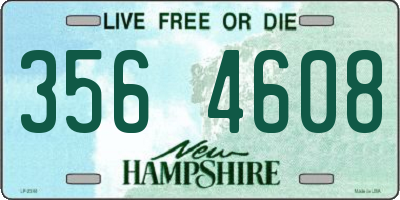 NH license plate 3564608