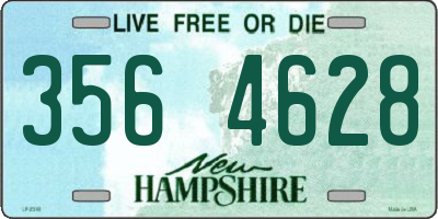 NH license plate 3564628