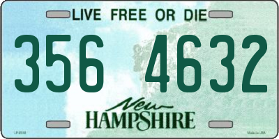 NH license plate 3564632