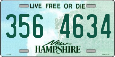 NH license plate 3564634