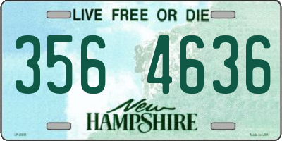 NH license plate 3564636