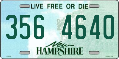NH license plate 3564640