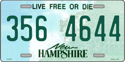 NH license plate 3564644