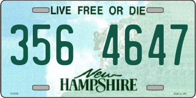 NH license plate 3564647