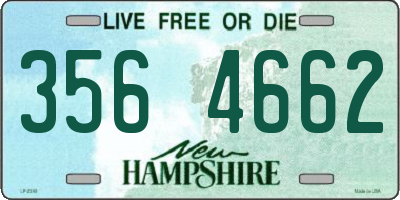 NH license plate 3564662