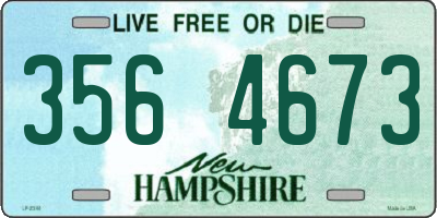 NH license plate 3564673