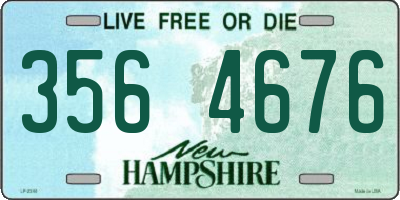 NH license plate 3564676