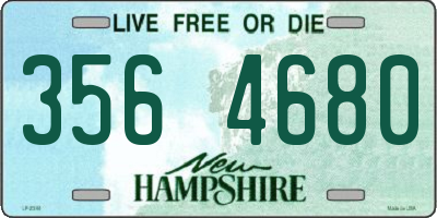 NH license plate 3564680