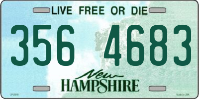 NH license plate 3564683