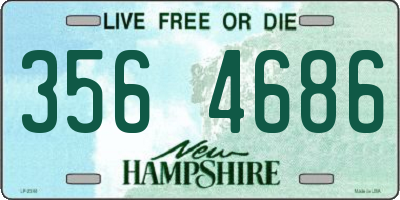 NH license plate 3564686