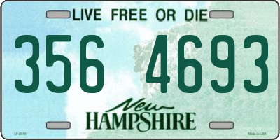 NH license plate 3564693