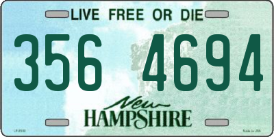 NH license plate 3564694