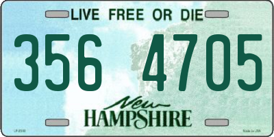NH license plate 3564705